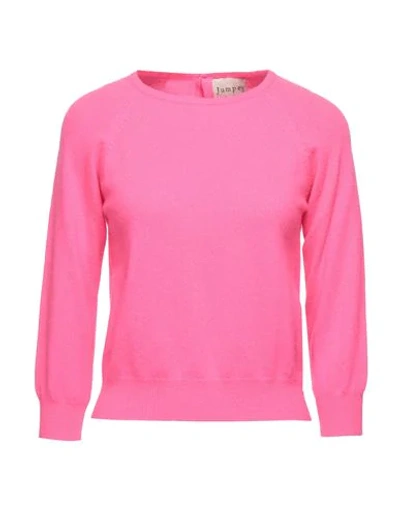 Shop Jumper 1234 1234 Sweaters In Fuchsia