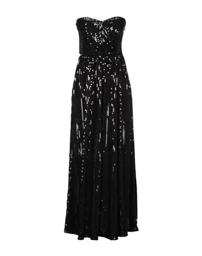 Shop Amen Woman Maxi Dress Black Size 6 Polyester, Acetate, Polyamide, Elastane