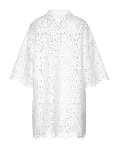 Shop Erika Cavallini Woman Mini Dress White Size 6 Polyester