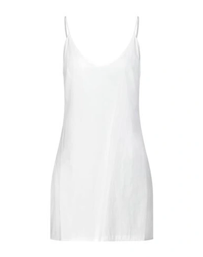 Shop Erika Cavallini Woman Mini Dress White Size 6 Polyester