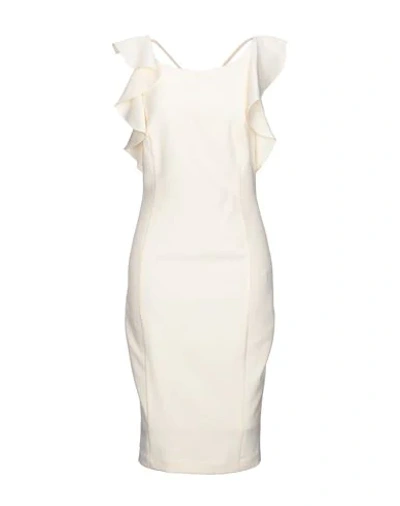 Shop Access Fashion Midi Dresses In Ivory