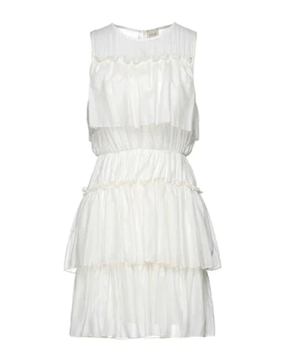 Shop 5rue Woman Mini Dress Ivory Size M Polyester In White