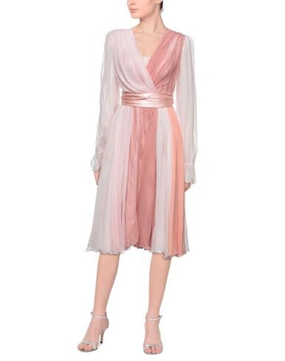 Dolce & Gabbana Midi Dresses In Pink