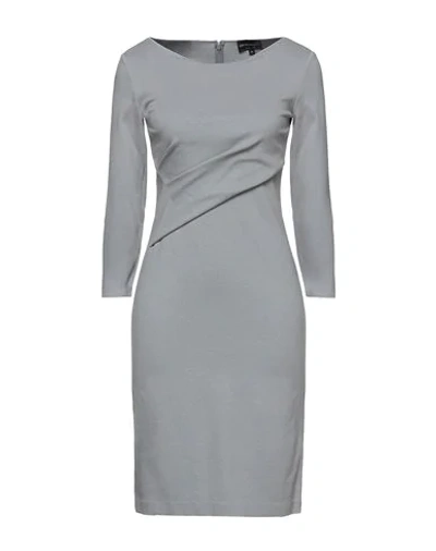 Shop Emporio Armani Woman Short Dress Grey Size 2 Viscose, Polyamide, Elastane