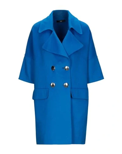 Shop Steffen Schraut Coats In Bright Blue