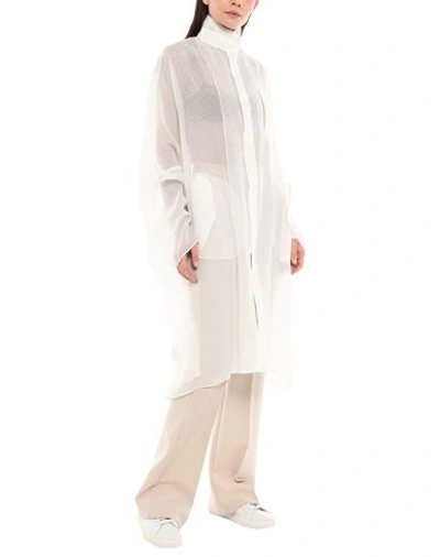 Maison Margiela Overcoats In White
