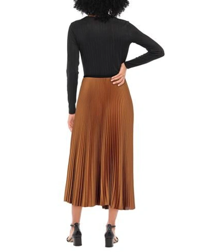 Shop Aishha 3/4 Length Skirts In Camel