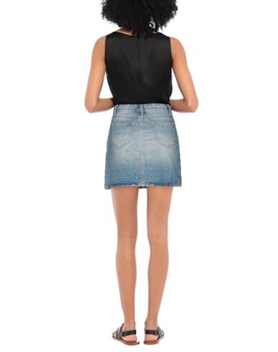 Shop Saint Laurent Denim Skirts In Blue