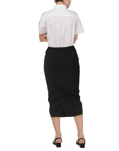 Rick Owens Midi Skirts In Black