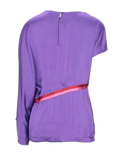 Manila Grace Blouses In Purple