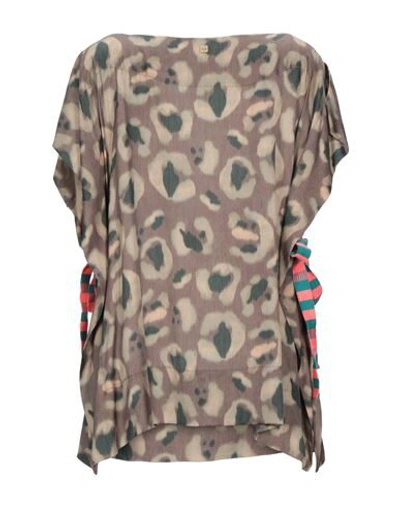 Manila Grace Blouses In Grey