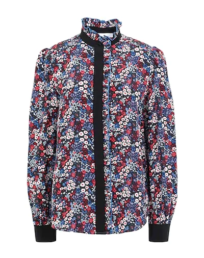 Shop See By Chloé Shirts In Dark Blue