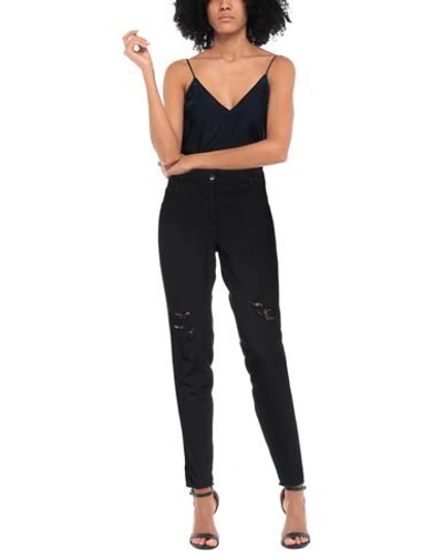 Shop Nenette Woman Jeans Black Size 26 Cotton, Elastomultiester, Elastane