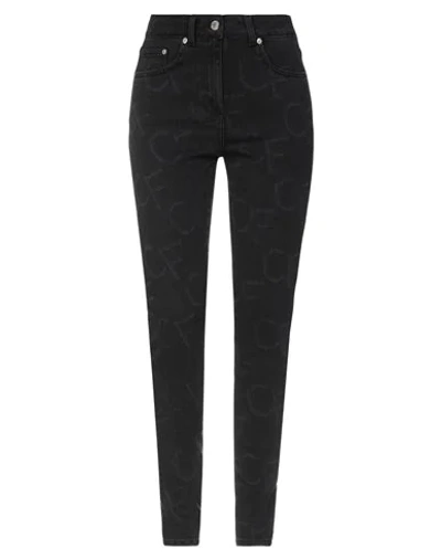 Shop Chiara Ferragni Woman Jeans Black Size L Cotton, Elastane