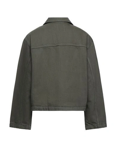 Shop Wood Wood Denim Outerwear In Military Green