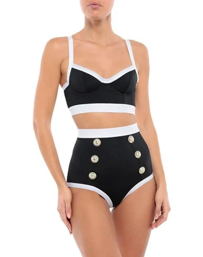 Shop Balmain Bikinis In Black