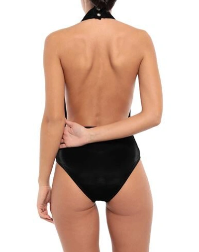 Shop Balmain Woman One-piece Swimsuit Black Size 8 Viscose, Polyamide