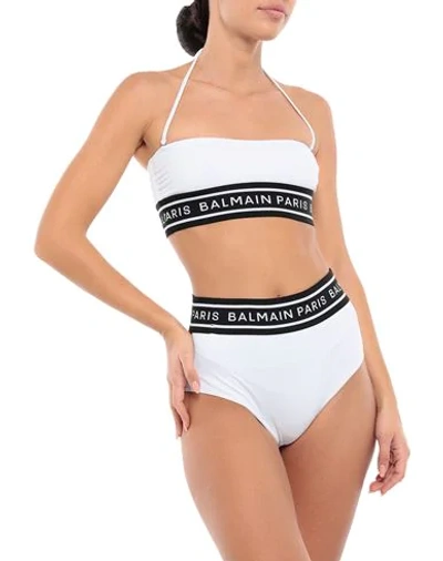 Shop Balmain Bikinis In White