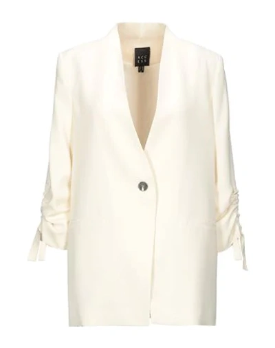 Shop Access Fashion Woman Suit Jacket Ivory Size L Polyester In White