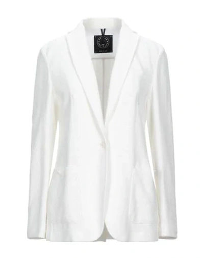 Shop T-jacket By Tonello Suit Jackets In White