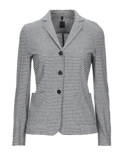 Shop T-jacket By Tonello Suit Jackets In Grey