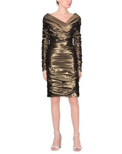 Dolce & Gabbana Midi Dresses In Beige