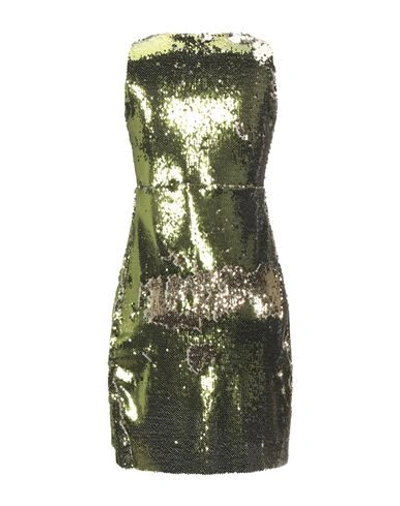 Shop Mdm Mademoiselle Du Monde Woman Short Dress Military Green Size 10 Polyester