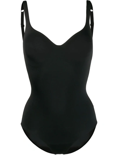 Shop Wolford Mat De Luxe Slim-fit Body In Black