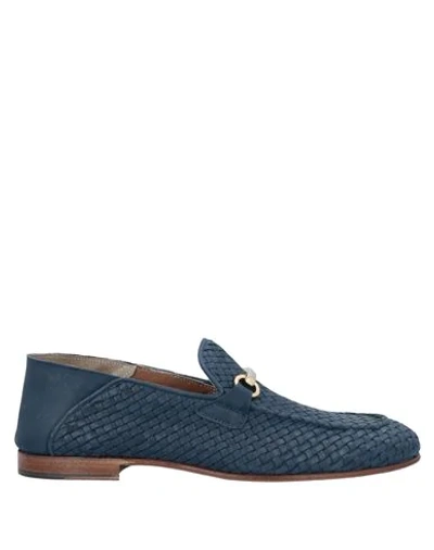 Shop Ahora Napoli Loafers In Dark Blue
