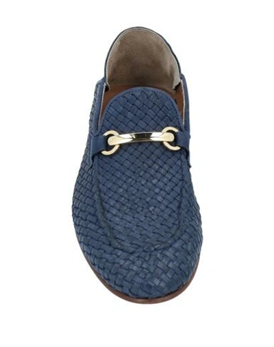 Shop Ahora Napoli Loafers In Dark Blue