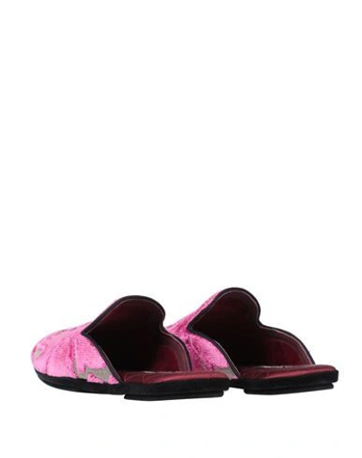Shop Dolce & Gabbana Slippers In Fuchsia