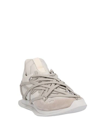 Shop Rick Owens Sneakers In Beige