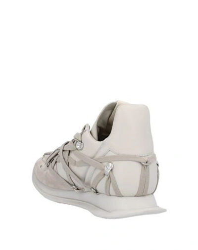 Shop Rick Owens Sneakers In Beige