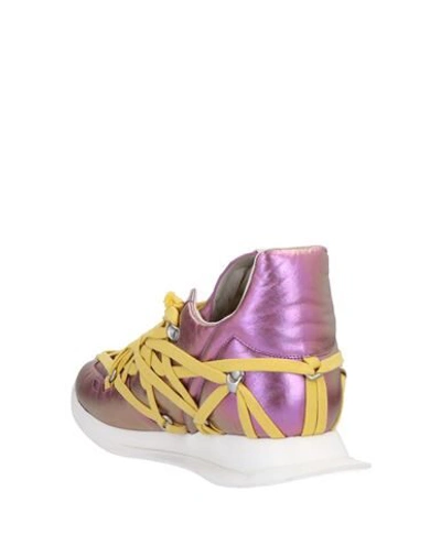 Shop Rick Owens Sneakers In Light Purple