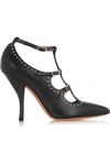 GIVENCHY Studded black-leather pumps