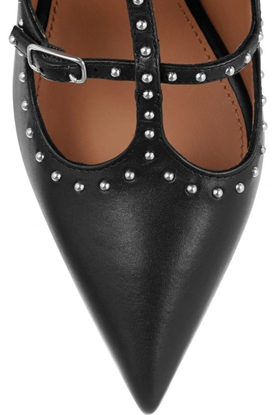 Shop Givenchy Studded Black-leather Pumps