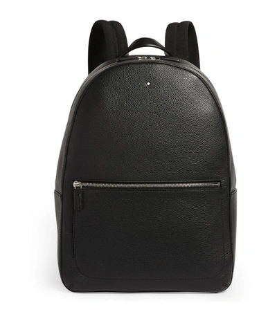 Shop Montblanc Leather Meisterstück Backpack