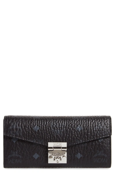 Shop Mcm Original Patricia Wallet Crossbody In Black