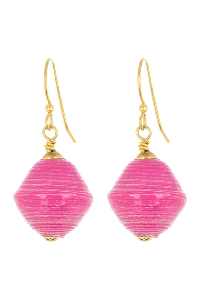 Shop Akola Annette Drop Earrings In Berry Splash