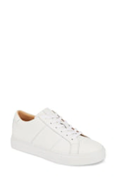 Shop Greats The Royale Sneaker In White Flat Leather