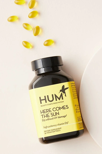 Shop Hum Nutrition Here Comes The Sun Vitamin D3 Supplement In Yellow