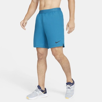 Shop Nike Pro Flex Vent Max Men's Shorts In Green Abyss,black