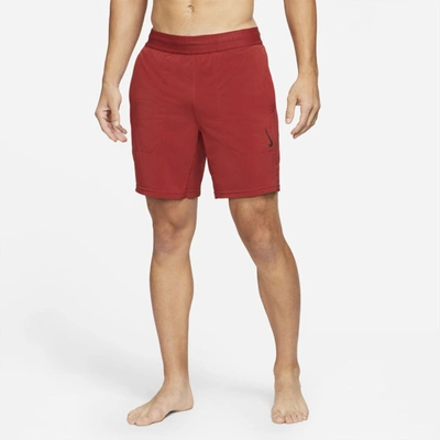 Shop Nike Dri-fit Men's Shorts In Dark Cayenne