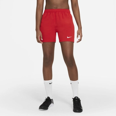 Shop Nike Women's Vapor Flag Football Shorts In Red