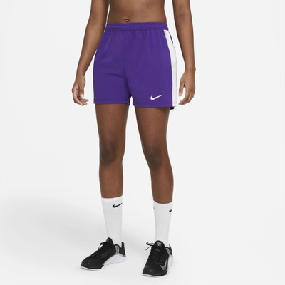 Shop Nike Vapor Women's Flag Football Shorts In Team Purple,team White,team White