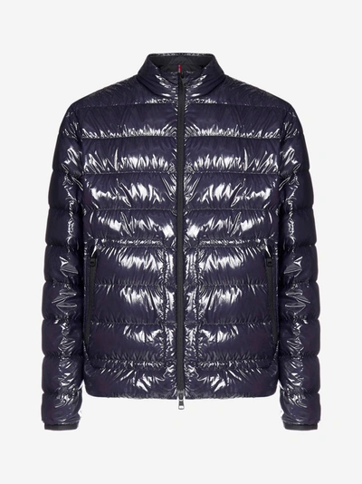 Shop Moncler Agar Quilted Nylon Down Jacket