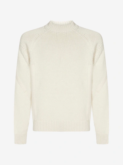 Shop Jacquemus Grain Cotton Sweater