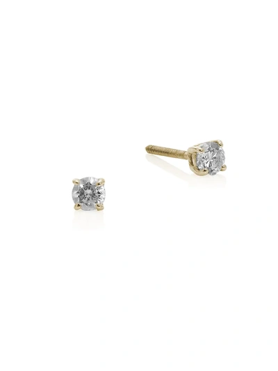 Shop Lana Girl Women's  Diamond Stud Earrings In Gold
