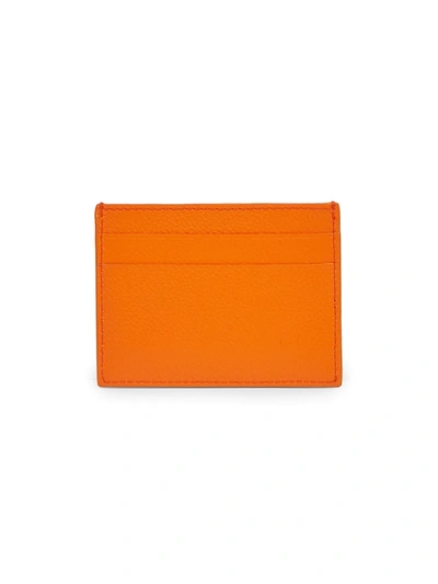 Shop Balenciaga Cash Leather Card Case In Neon Green