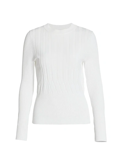 Shop Max Mara Nevada Ribbed Top In Silk